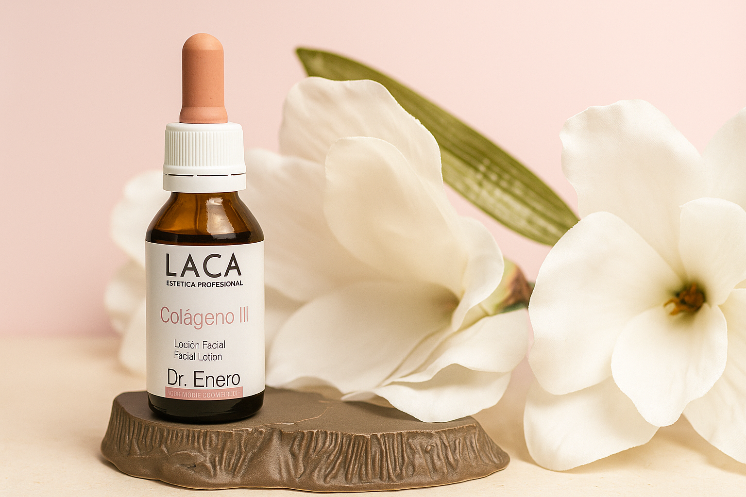Flacon cosmétique collagène anti-âge