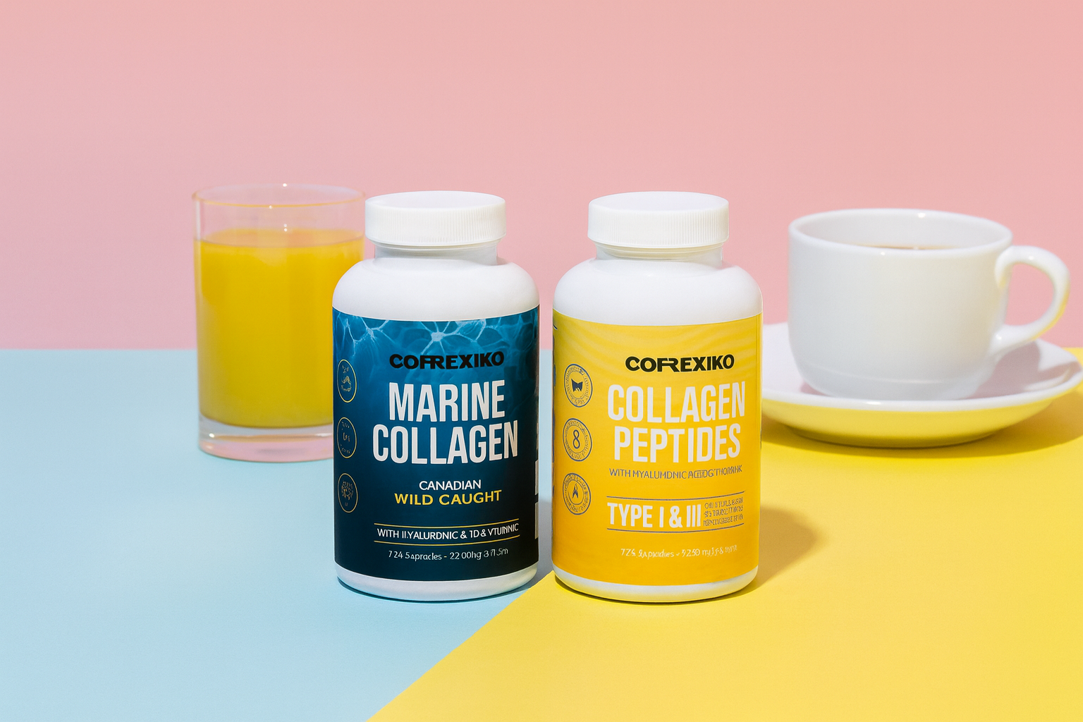 Compléments collagène marin et bovin