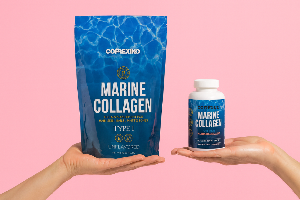 Collagène marin en poudre et gélules