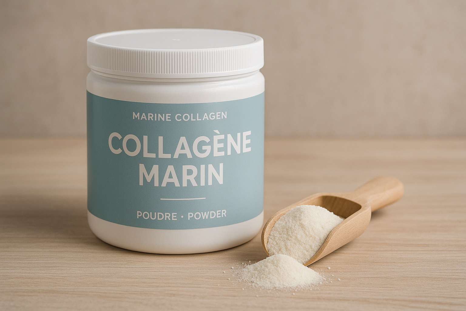 Pot de collagène marin en poudre