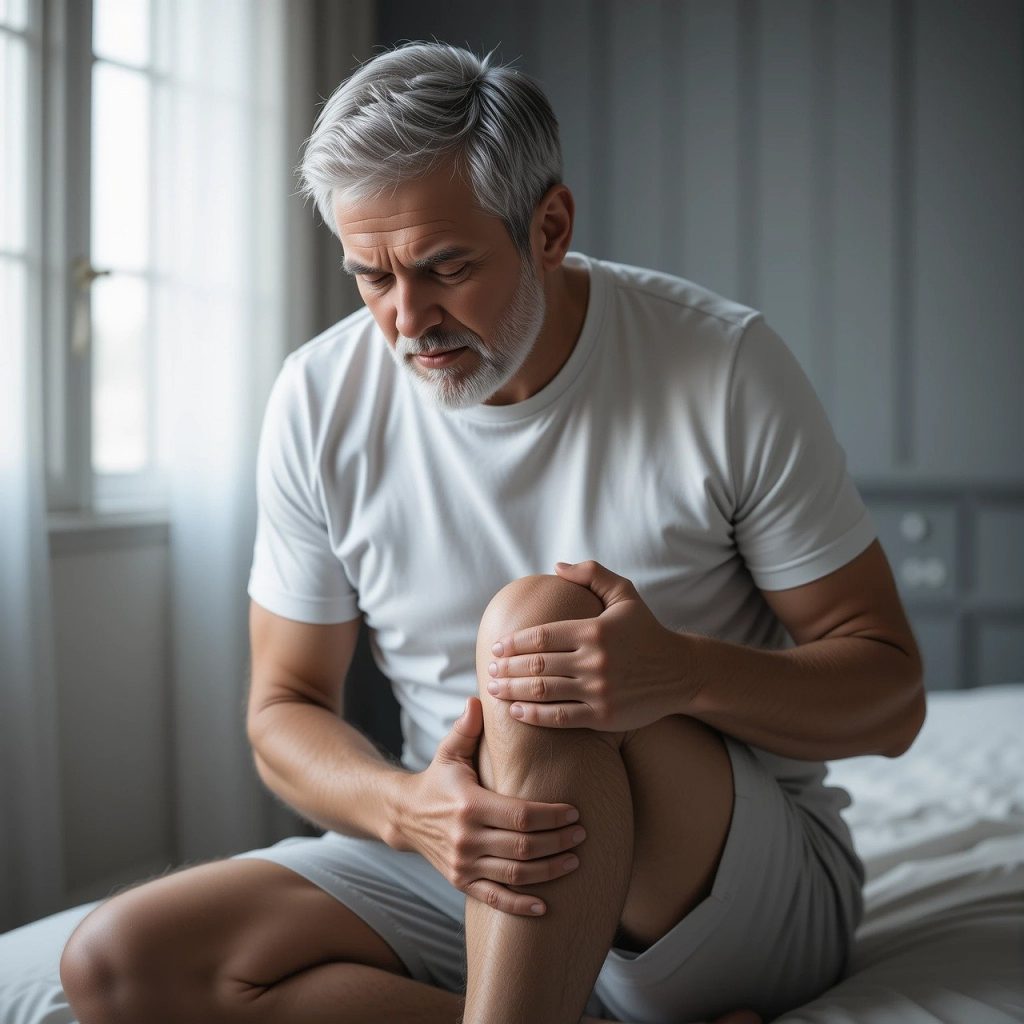 Douleur genou senior inflammation chronique