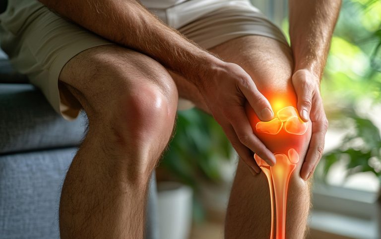 Inflammation genou douleur articulaire visuelle