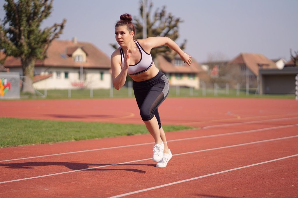 Sportive en pleine phase d’effort